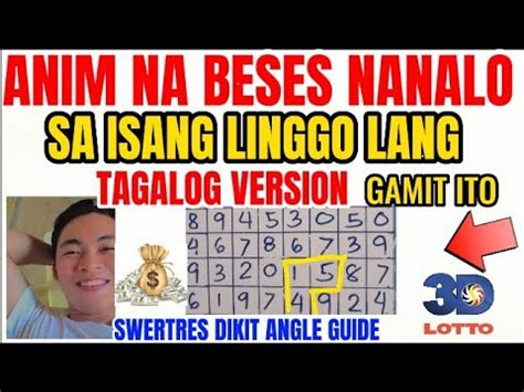 TAMANG PAGGAMIT NG SWERTRES ANGLE GUIDE NA .